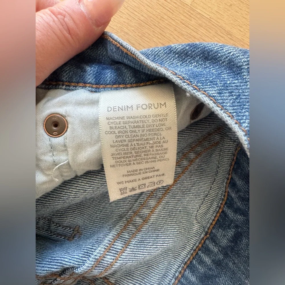 Aritzia Denim Forum The Arlo High Rise Straight Jeans Size 25/28L - Picture 13 of 13